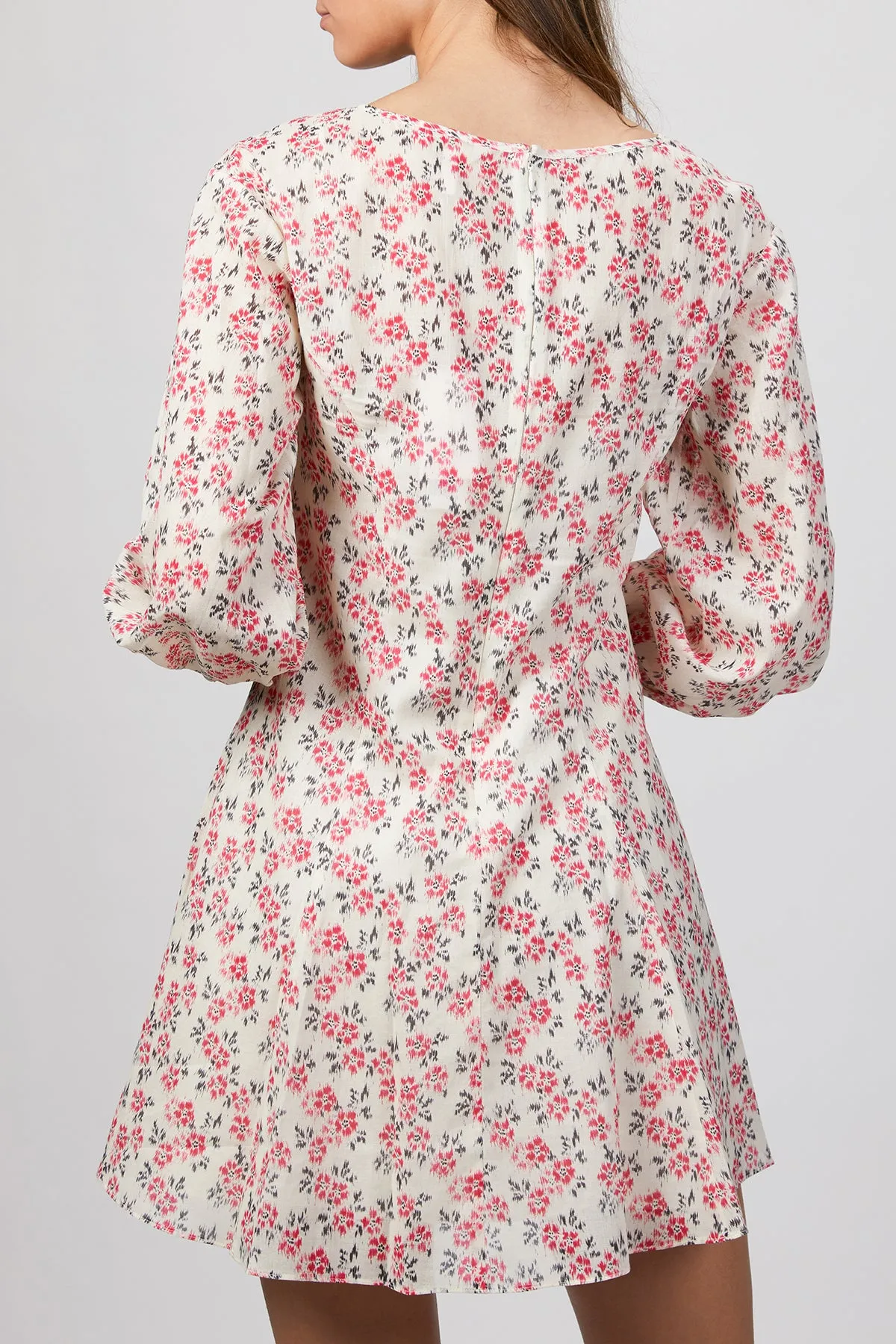 IKAT LONG SLEEEVE FLEUR DRESS