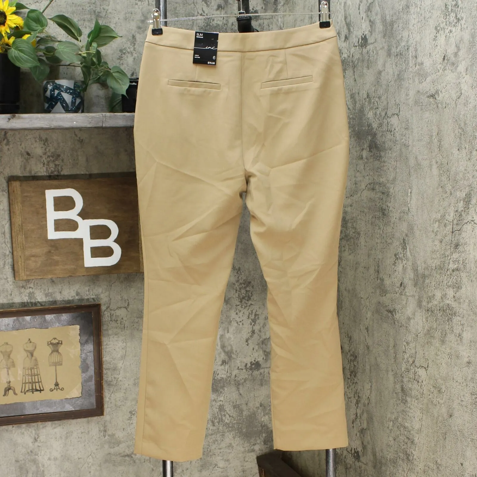INC International Concepts Women's Ankle Straight Leg Pants