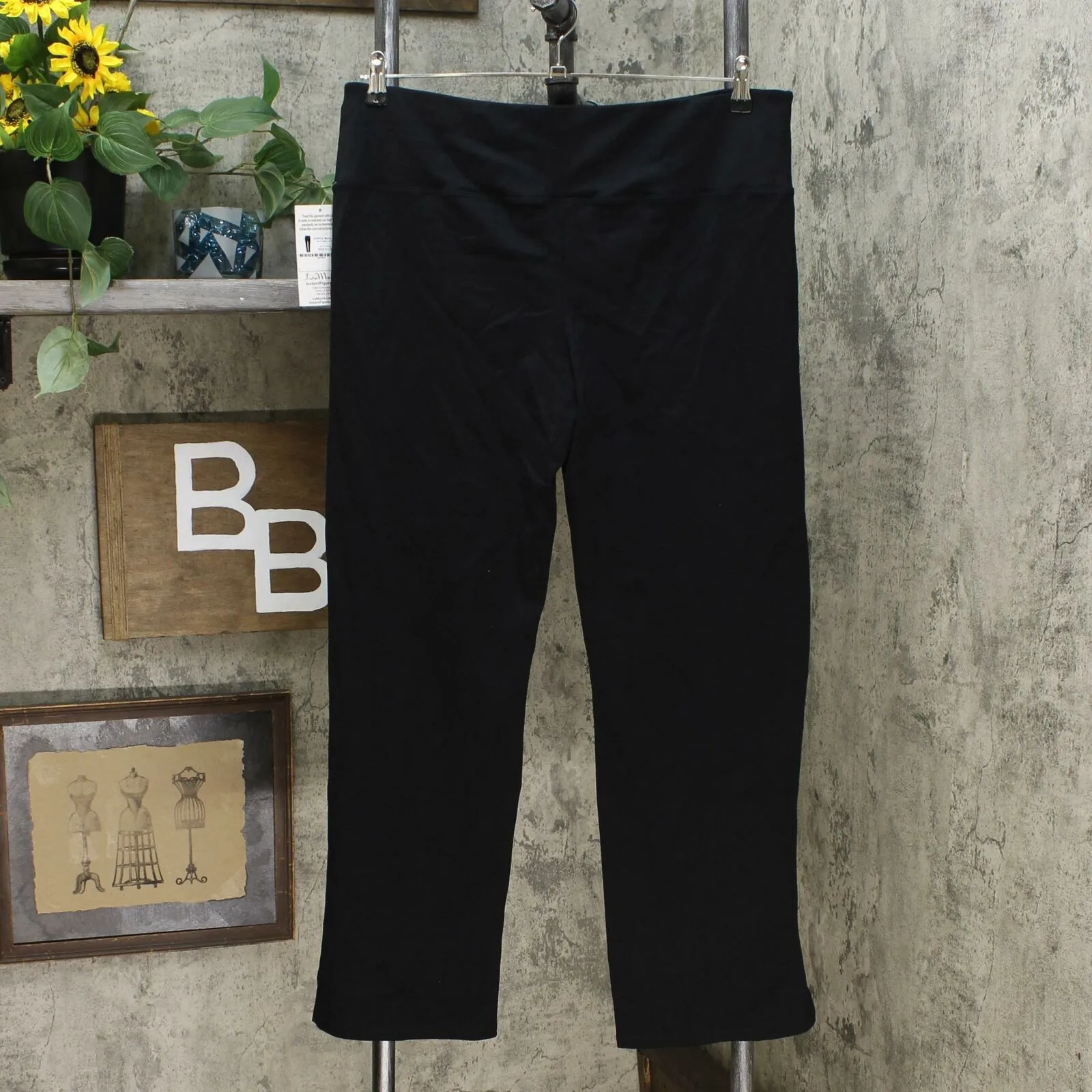 Instant Figure LaMonir Straight Leg Stretch Pant With Slit