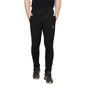 ISHU Men's Regular Fit Track pants(ST-ISHU_021_L_Black_Large)