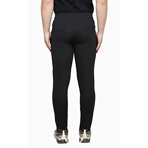ISHU Men's Regular Fit Track pants(ST-ISHU_021_L_Black_Large)