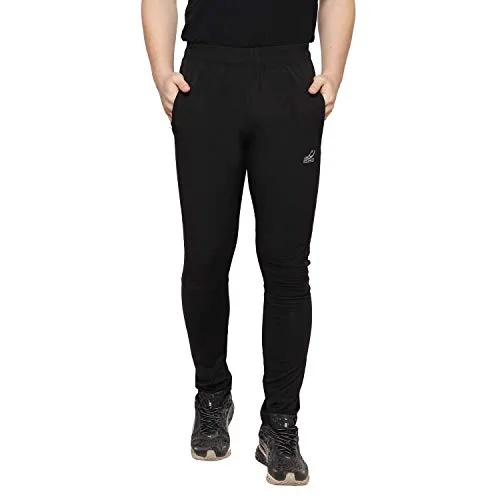 ISHU Men's Regular Fit Track pants(ST-ISHU_021_L_Black_Large)