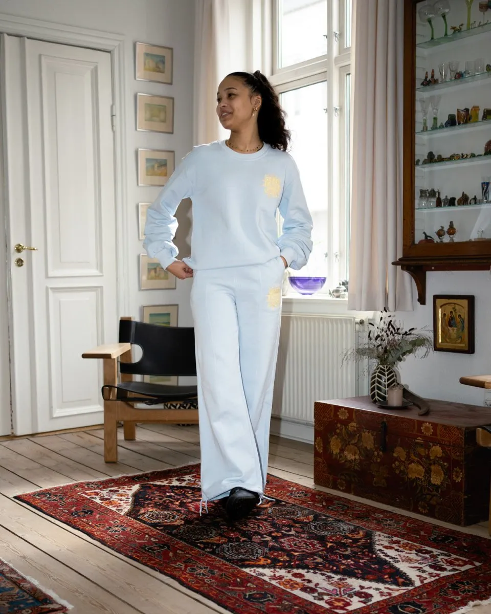Isoli Mid Waist Straight Leg Pants - Heather