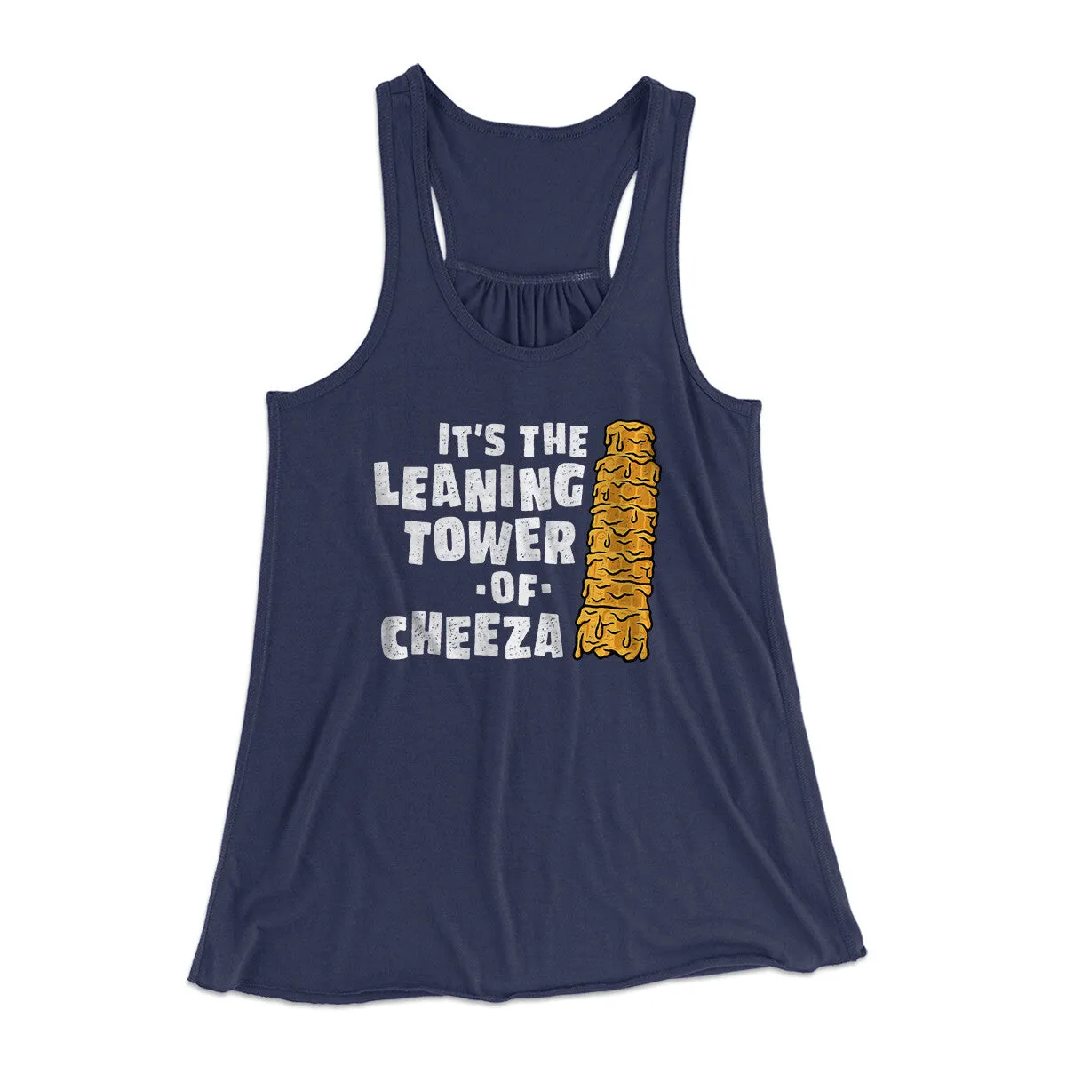 It's The Leaning Tower Of Cheeza Women's Flowey Racerback Tank Top