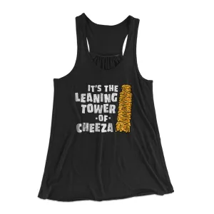 It's The Leaning Tower Of Cheeza Women's Flowey Racerback Tank Top