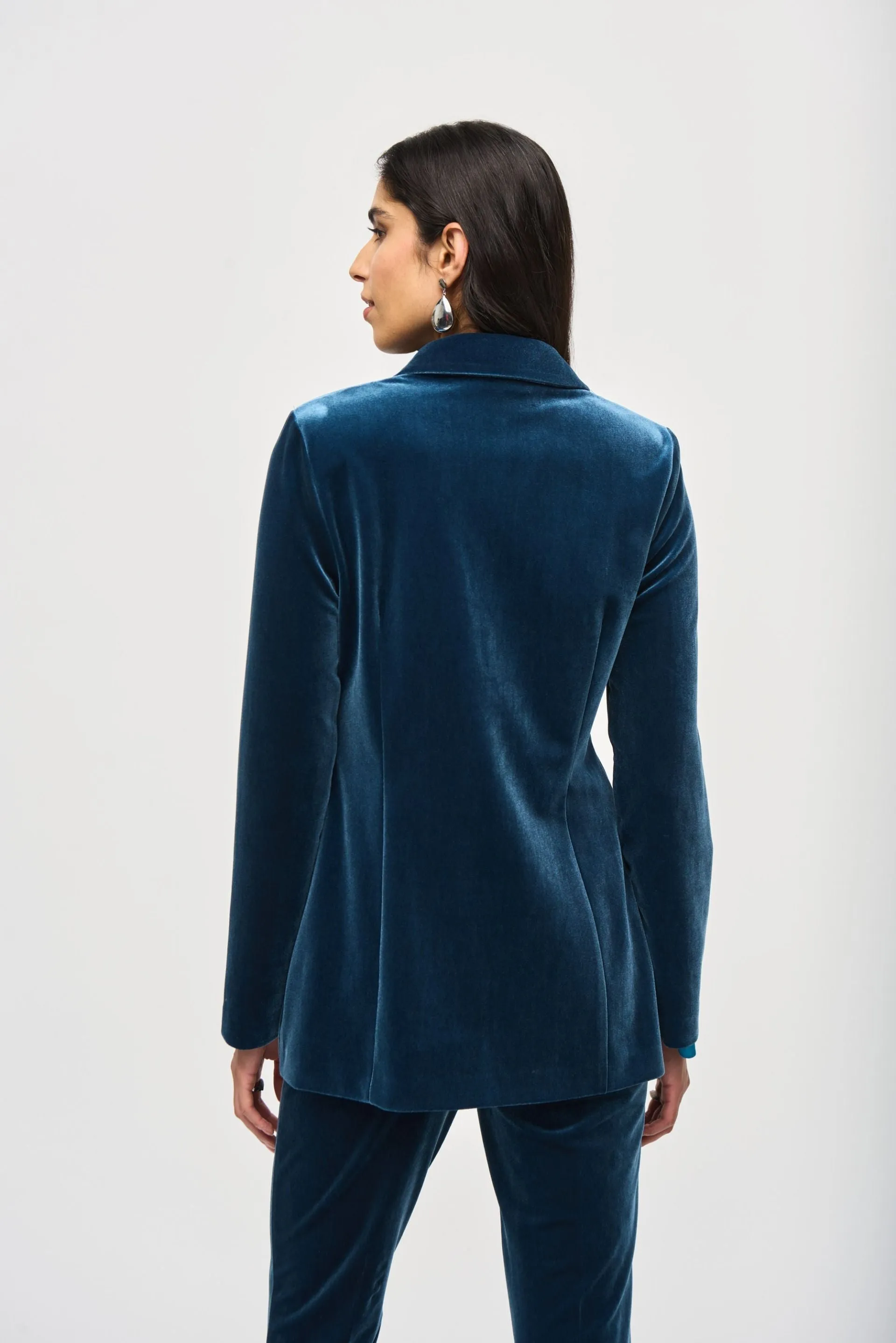 Joseph Ribkoff Long Sleeve Velvet Blazer Jacket 243286