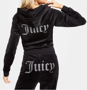 JUICY COUTURE OG Big Bling  Track Suit Black Size Large