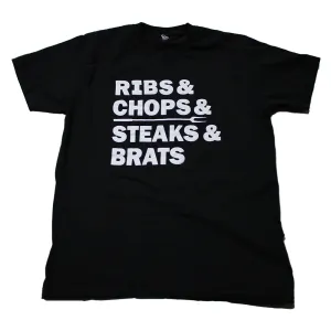 Just Grillin: Grill and BBQ Man Dad Uncle Grandpa Christmas Gift Meat List Shirt