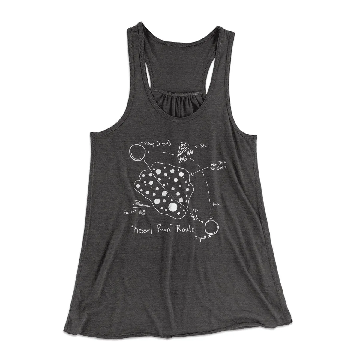 Kessel Run Directions Women's Flowey Tank Top