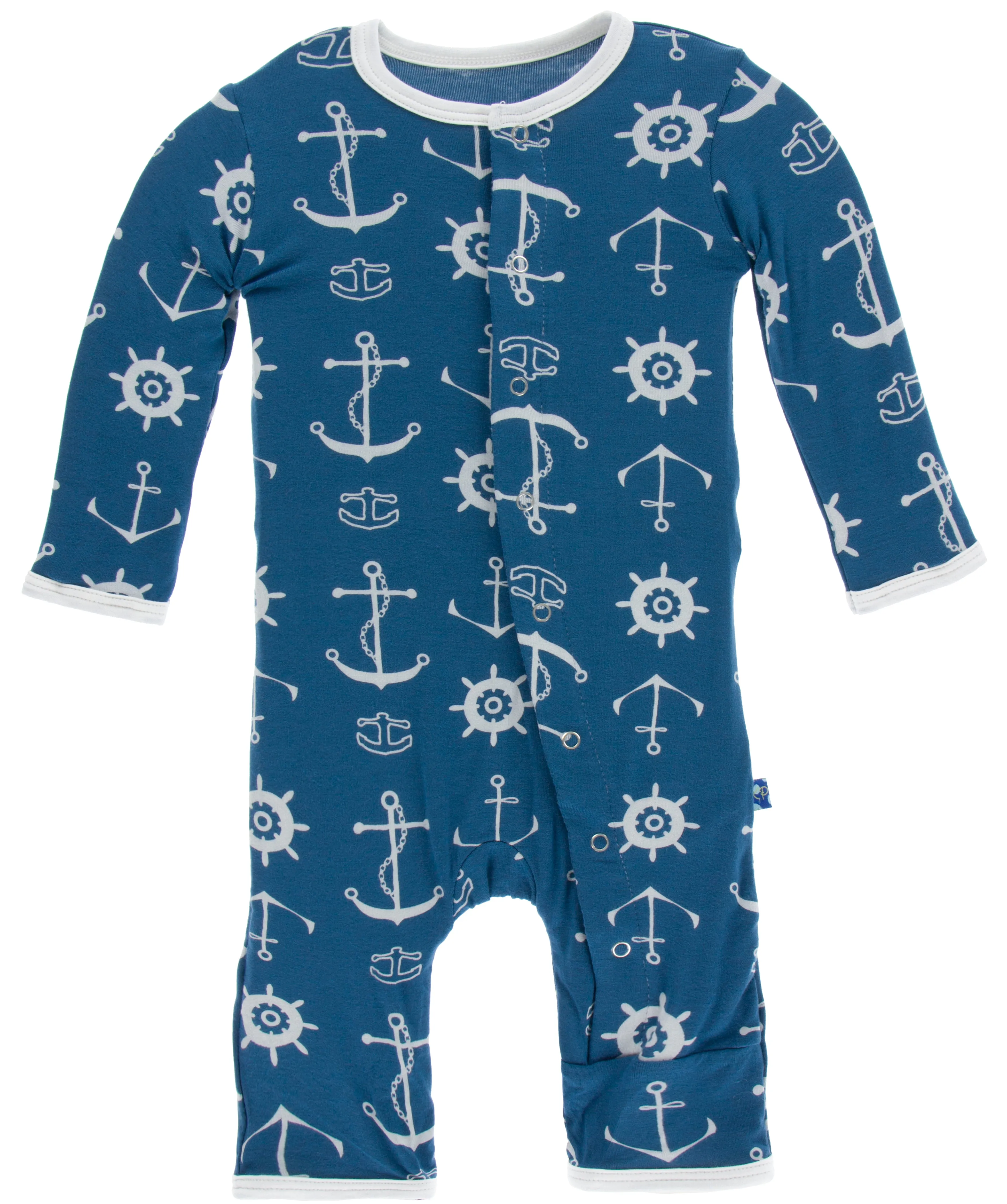 KicKee Pants Twilight Anchor Coverall with Snaps