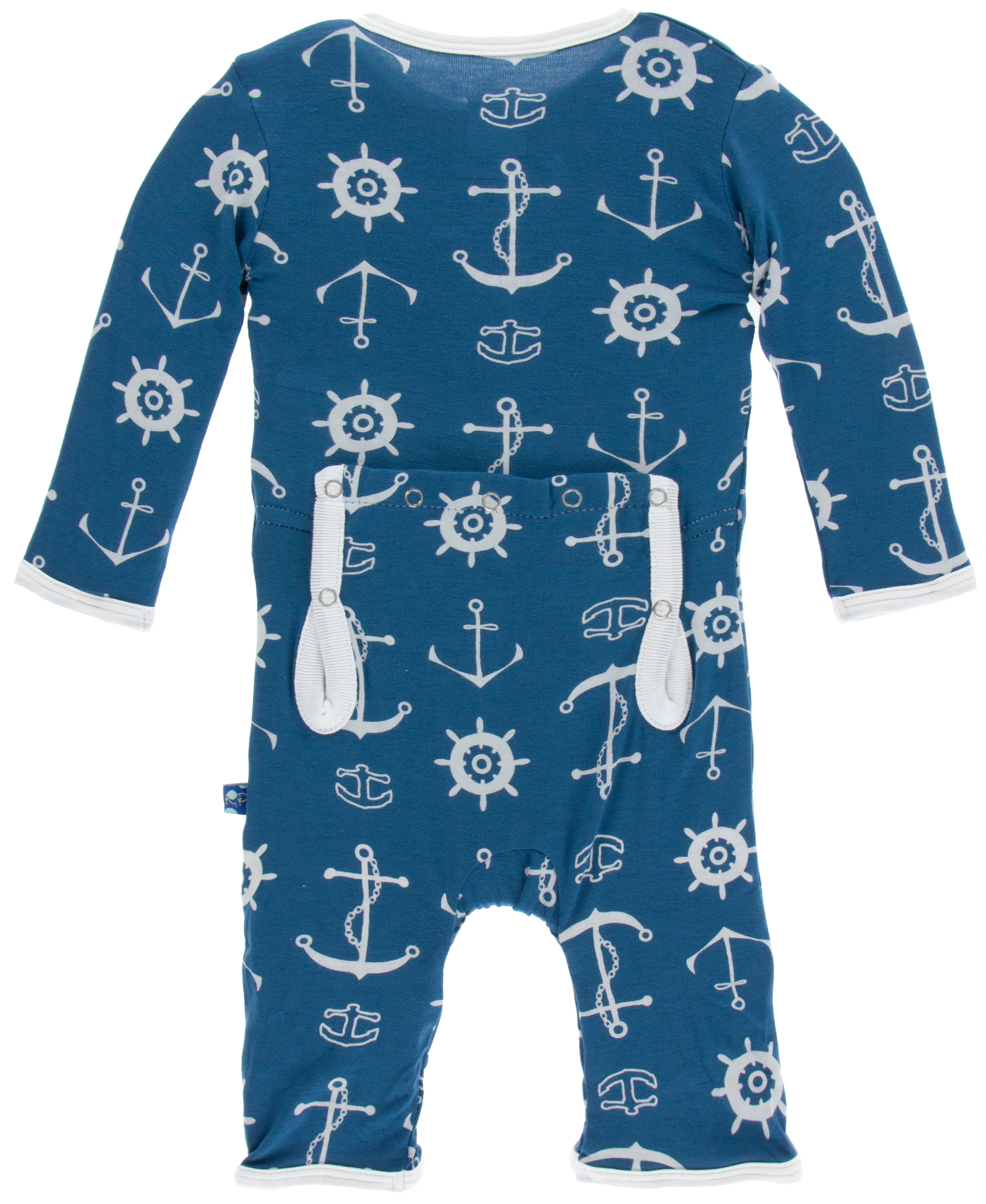 KicKee Pants Twilight Anchor Coverall with Snaps