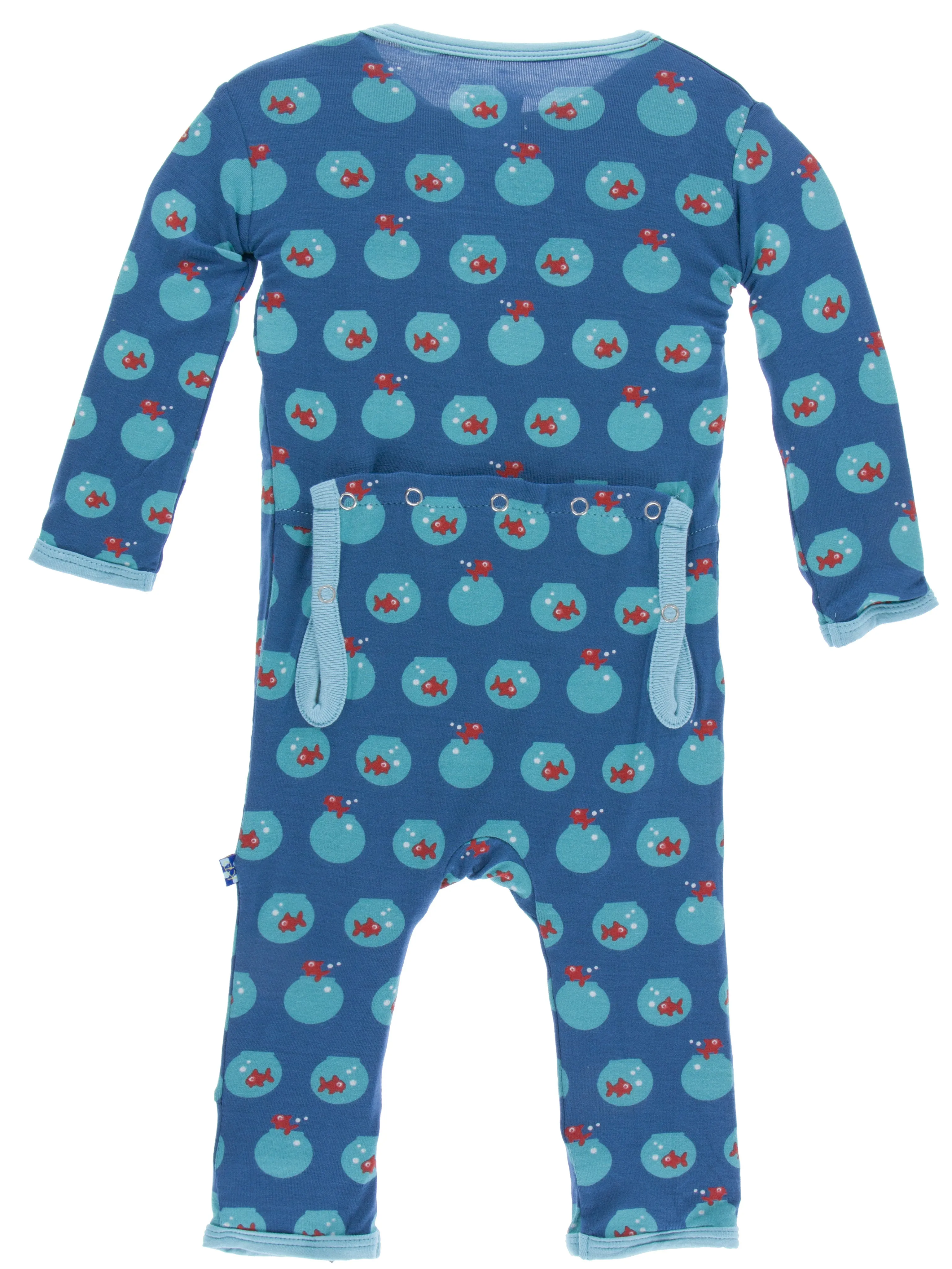 KicKee Pants Twilight Fish Bowl Fitted Coverall w/Zipper