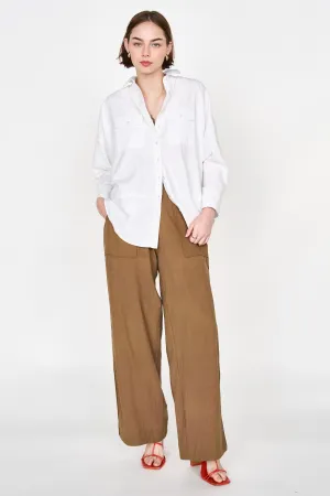 Kyoto Blouse in White Poplin