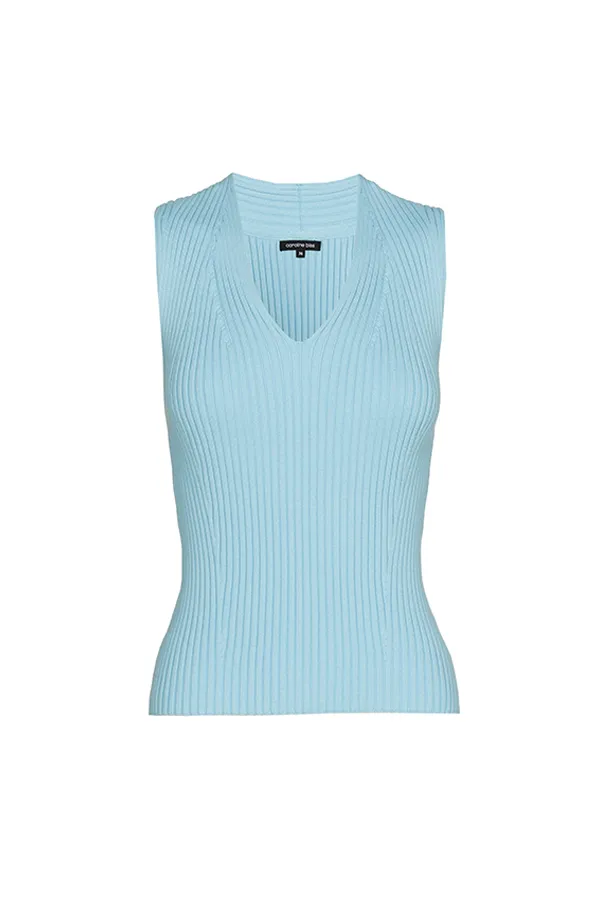 LAGOON FITTED KNITTED TOP