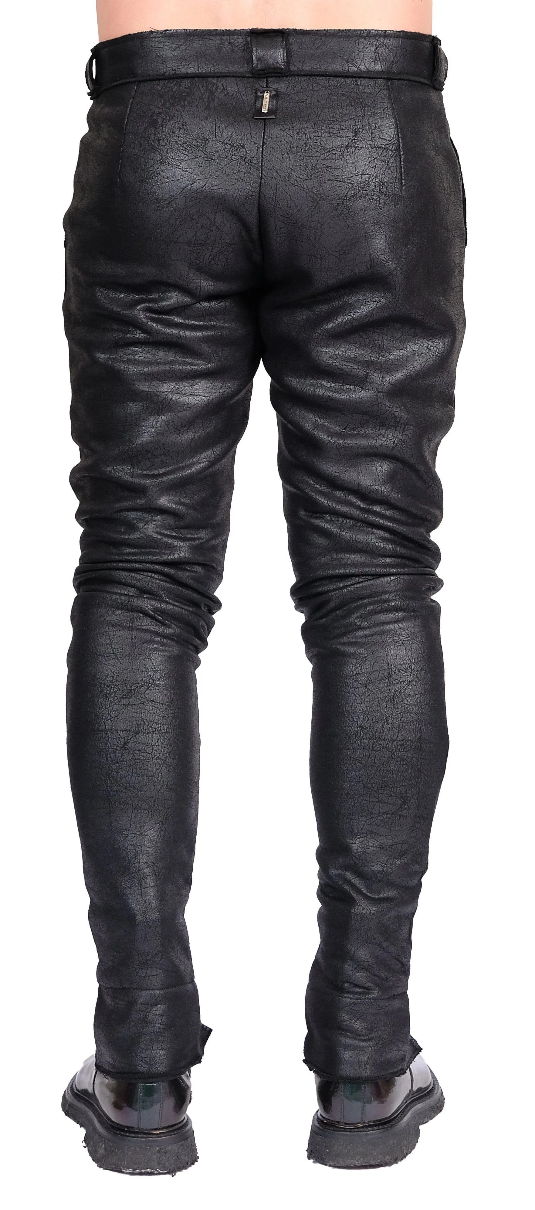 Leather Effect Slim Pants