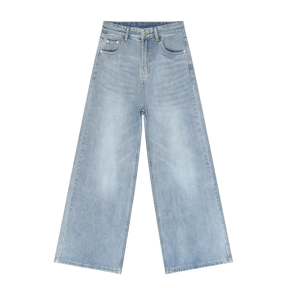 Loose Straight Wide-Leg Jeans
