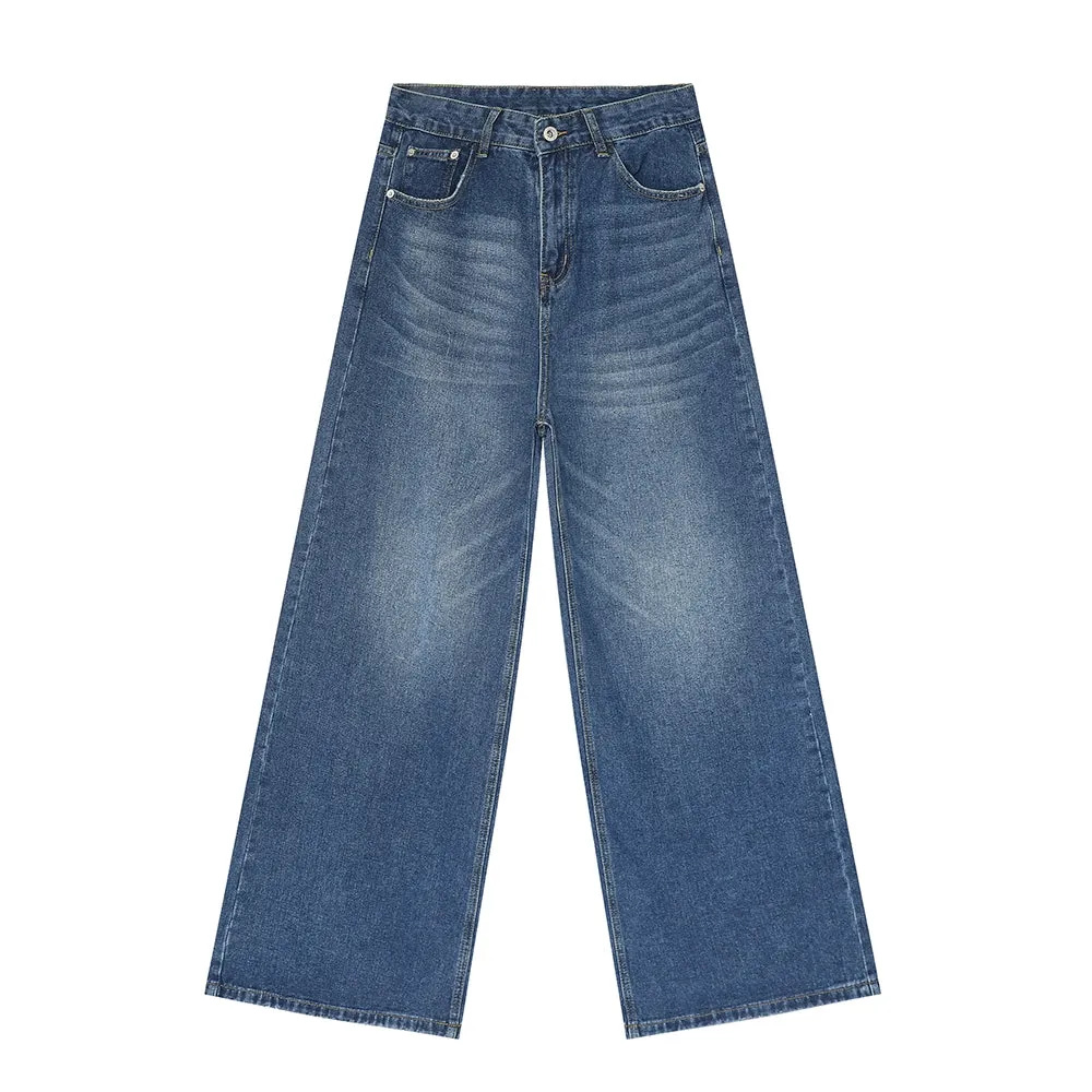 Loose Straight Wide-Leg Jeans