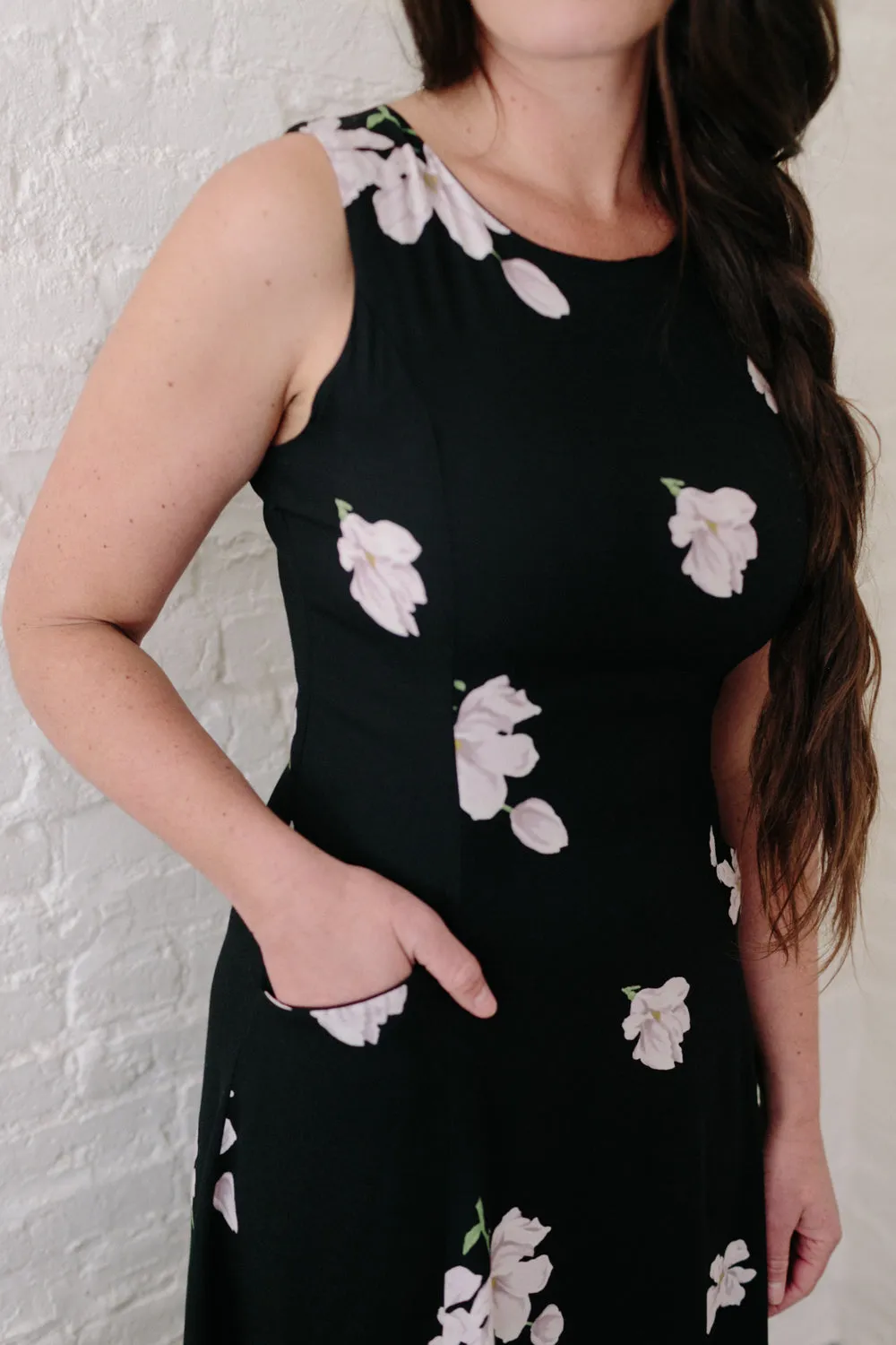 Lori Dress in Black Magnolia