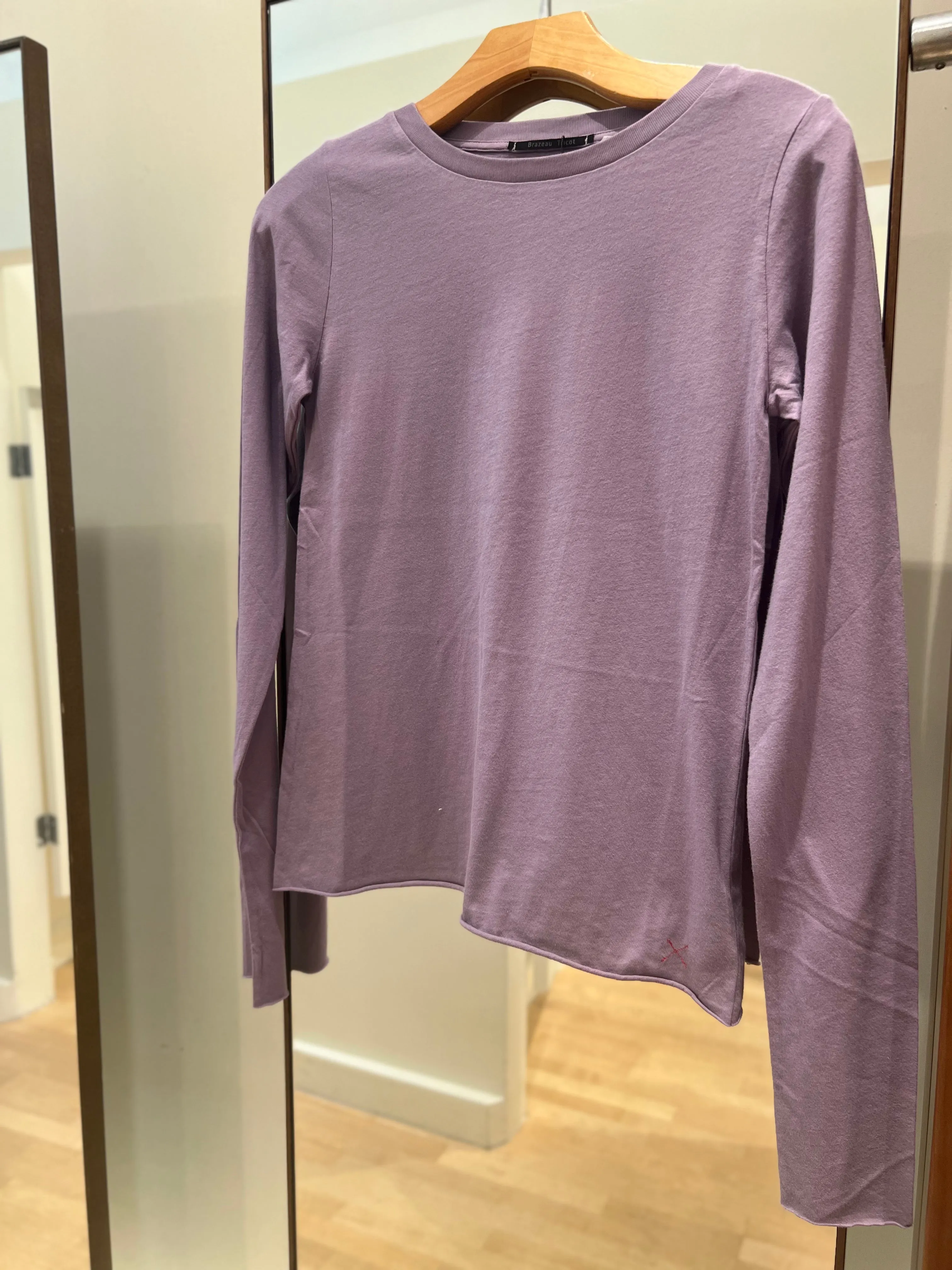 L/S Fitted Tee in Lavender