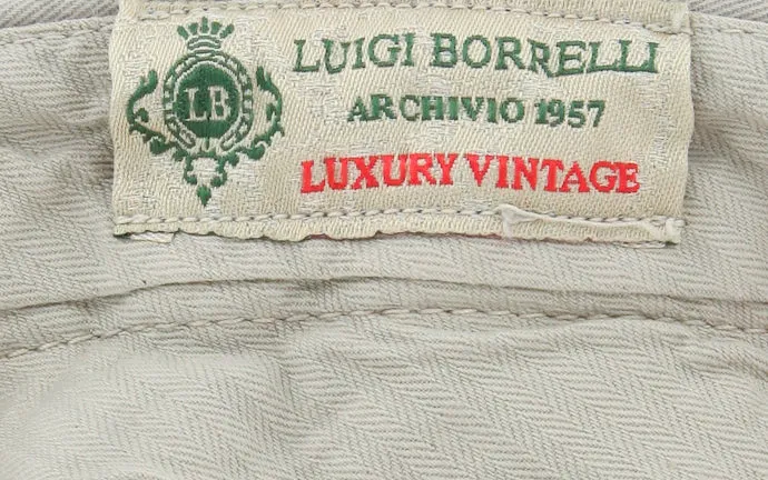 Luigi Borrelli Beige Pants – Size: 40 US / 56 EU
