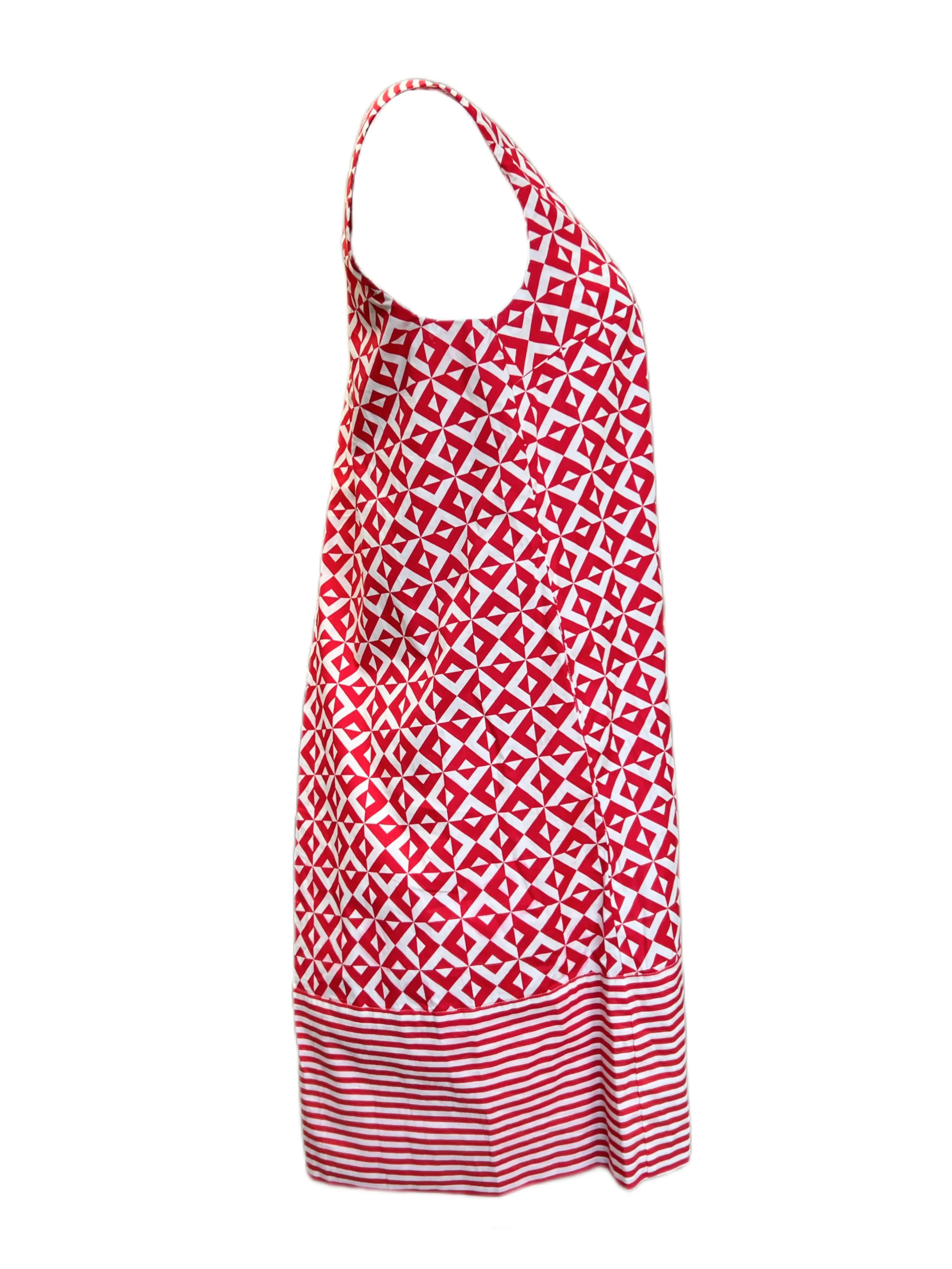Marella By Max Mara Women's Rosso Renier Sleeveless Shift Dress Size 4