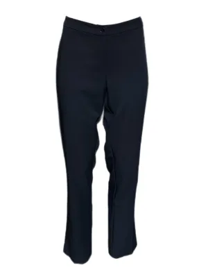 Marina Rinaldi Women's Dark Navy Raid Straight Leg Pants Size 8W/17 NWT
