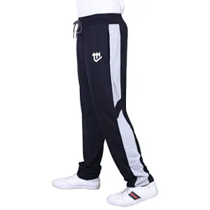 MARK LOUIIS Men's Regular Fit Track pants(ML-BSL-1101_Black_Large)