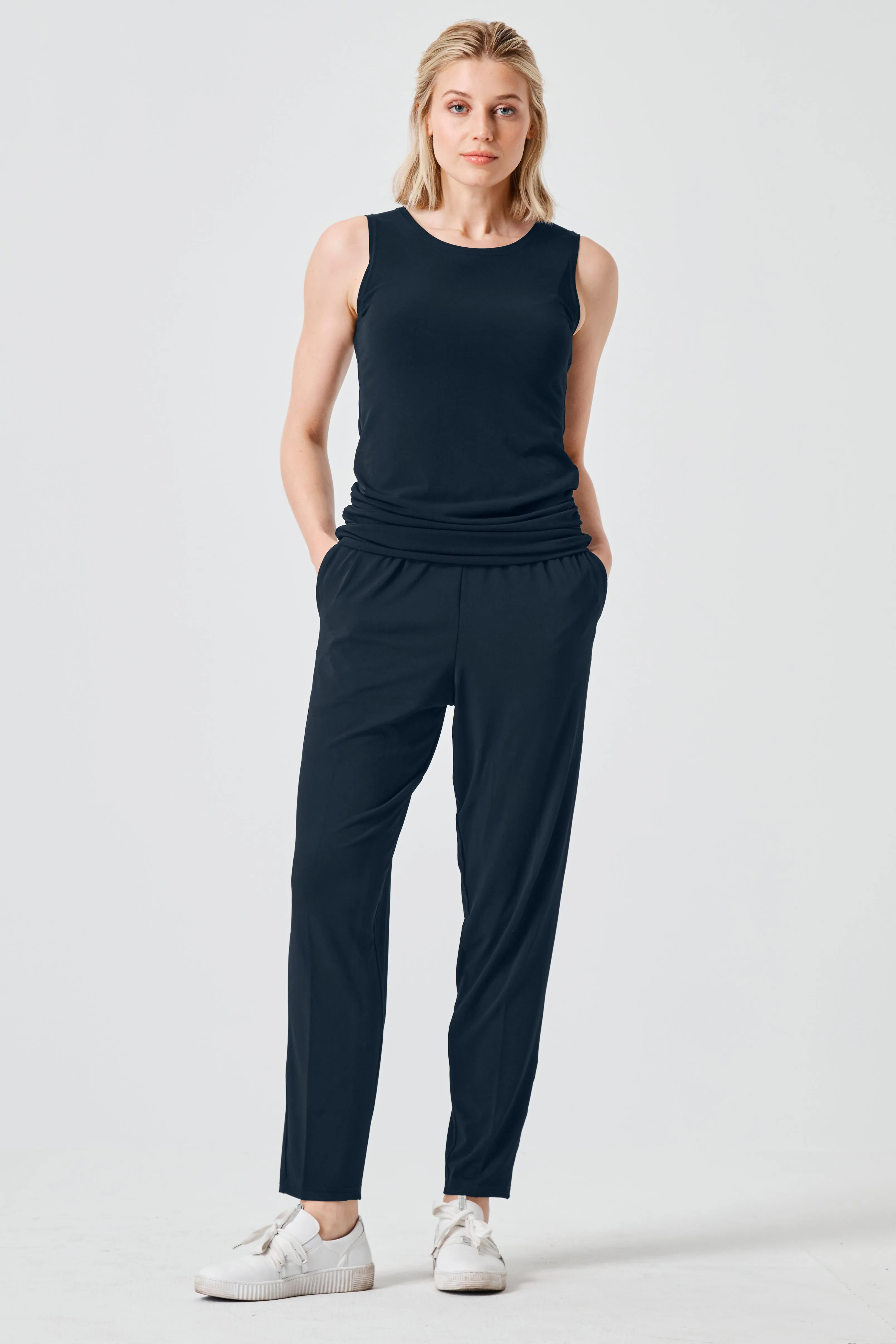 Matte Jersey Slim Pants
