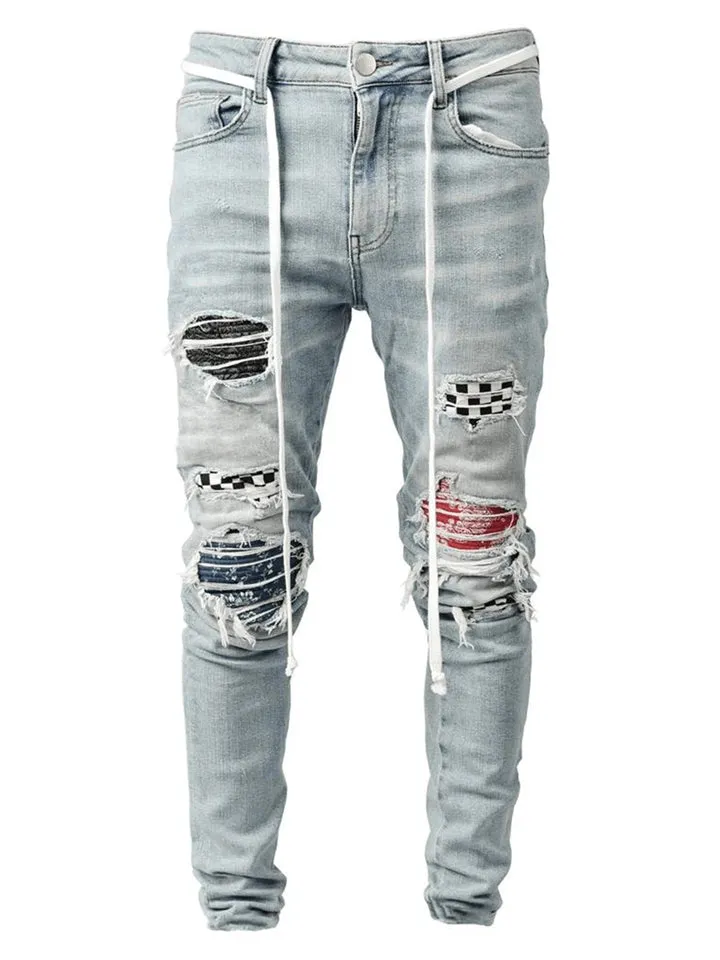 Men's Slim Fit Hip-Hop Street Demin Pants
