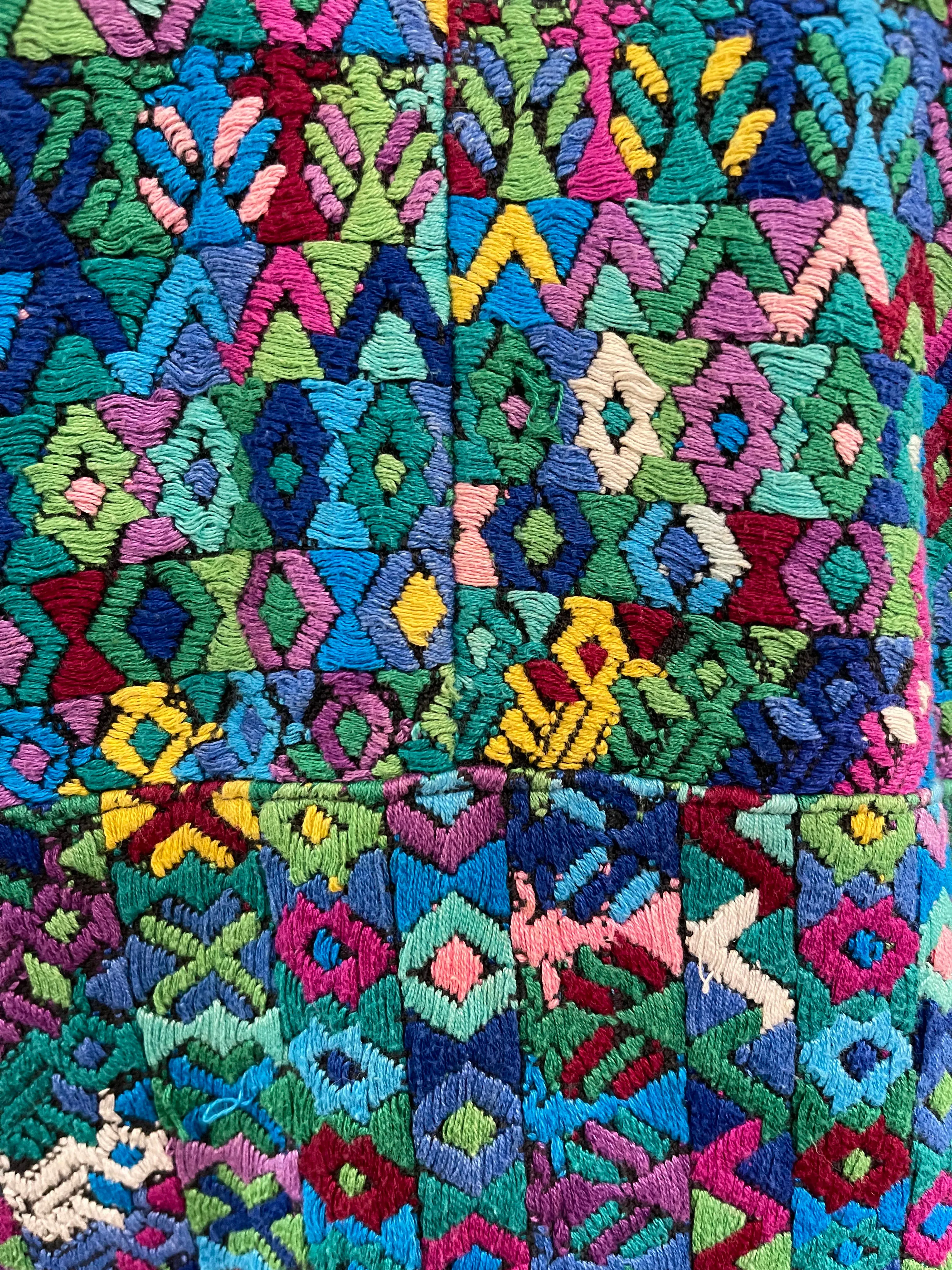 Mid Century Multi-Colored South American  Huipol