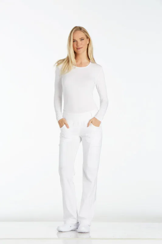 Mid Rise Pull On Pant