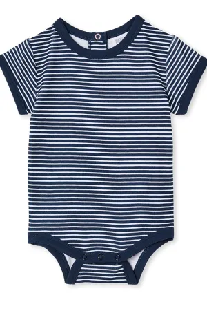 Milky | Navy Mini Stripe Bodysuit