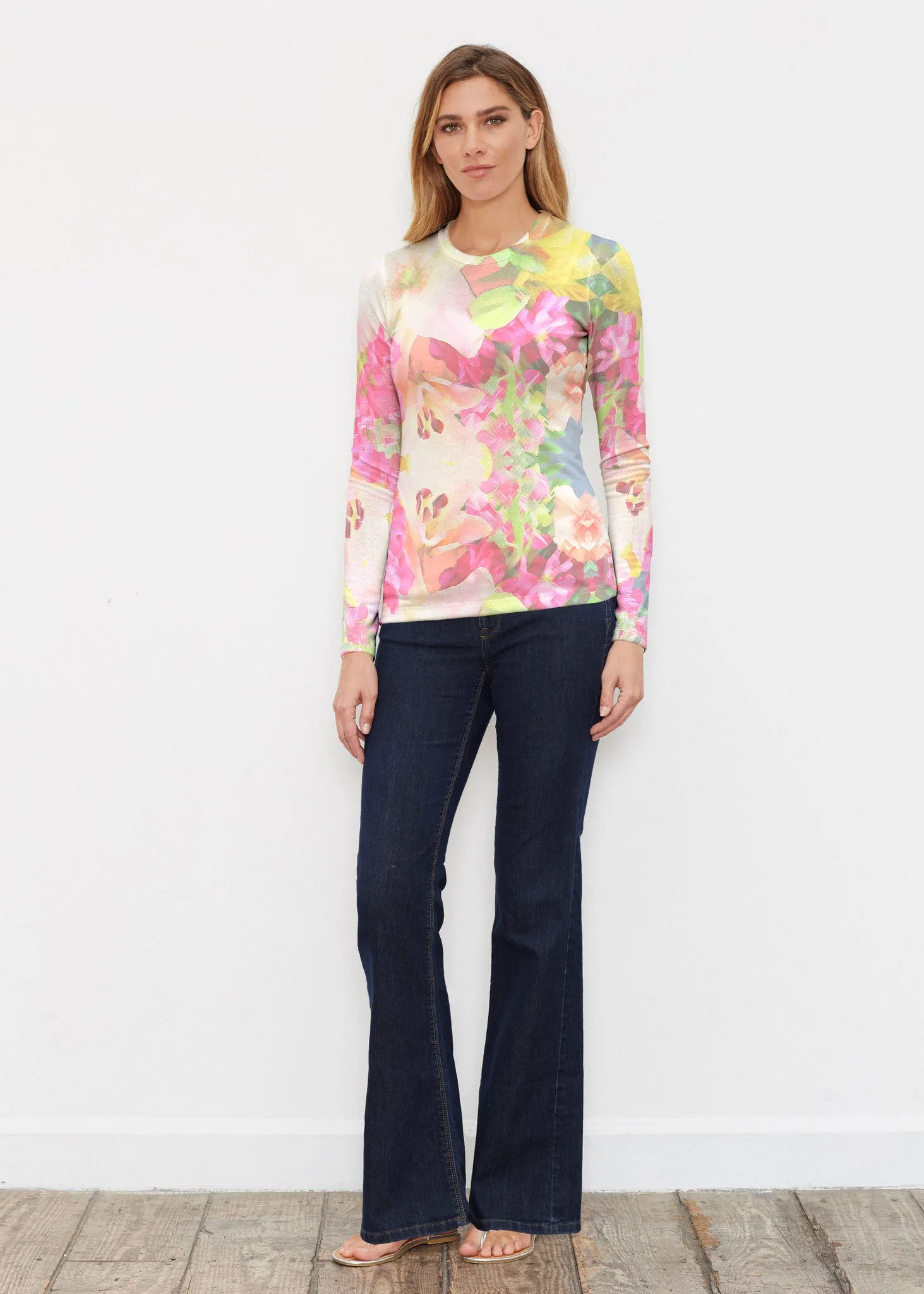 Mirage Pink (13140) ~ Butterknit Long Sleeve Crew Top