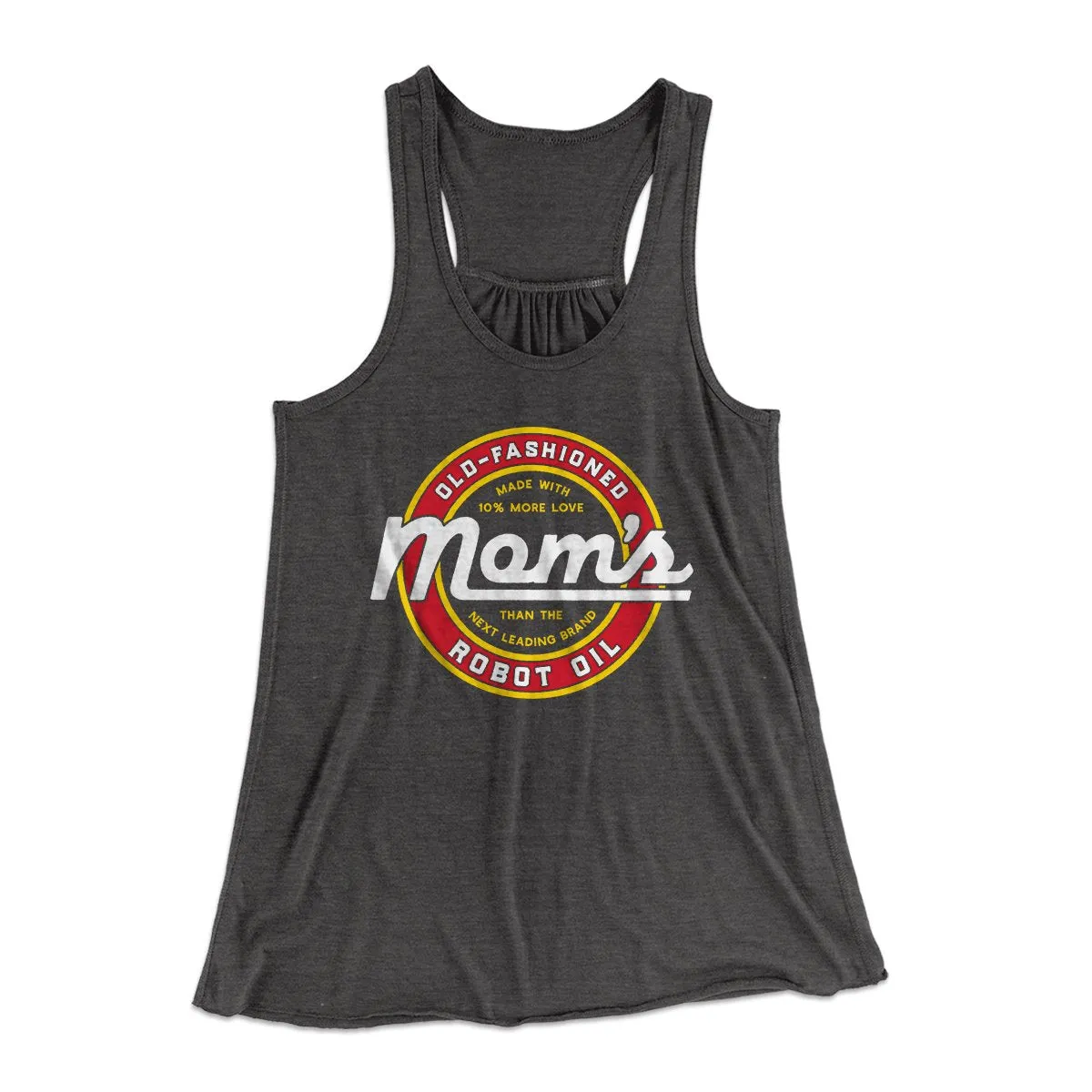 Mom's Old Fashioned Robot Oil Women's Flowey Tank Top