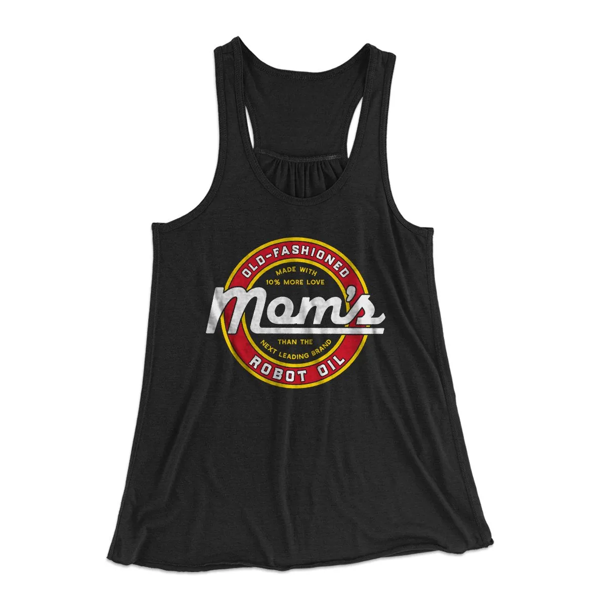 Mom's Old Fashioned Robot Oil Women's Flowey Tank Top