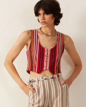 Mossie Canyon Stripe Top
