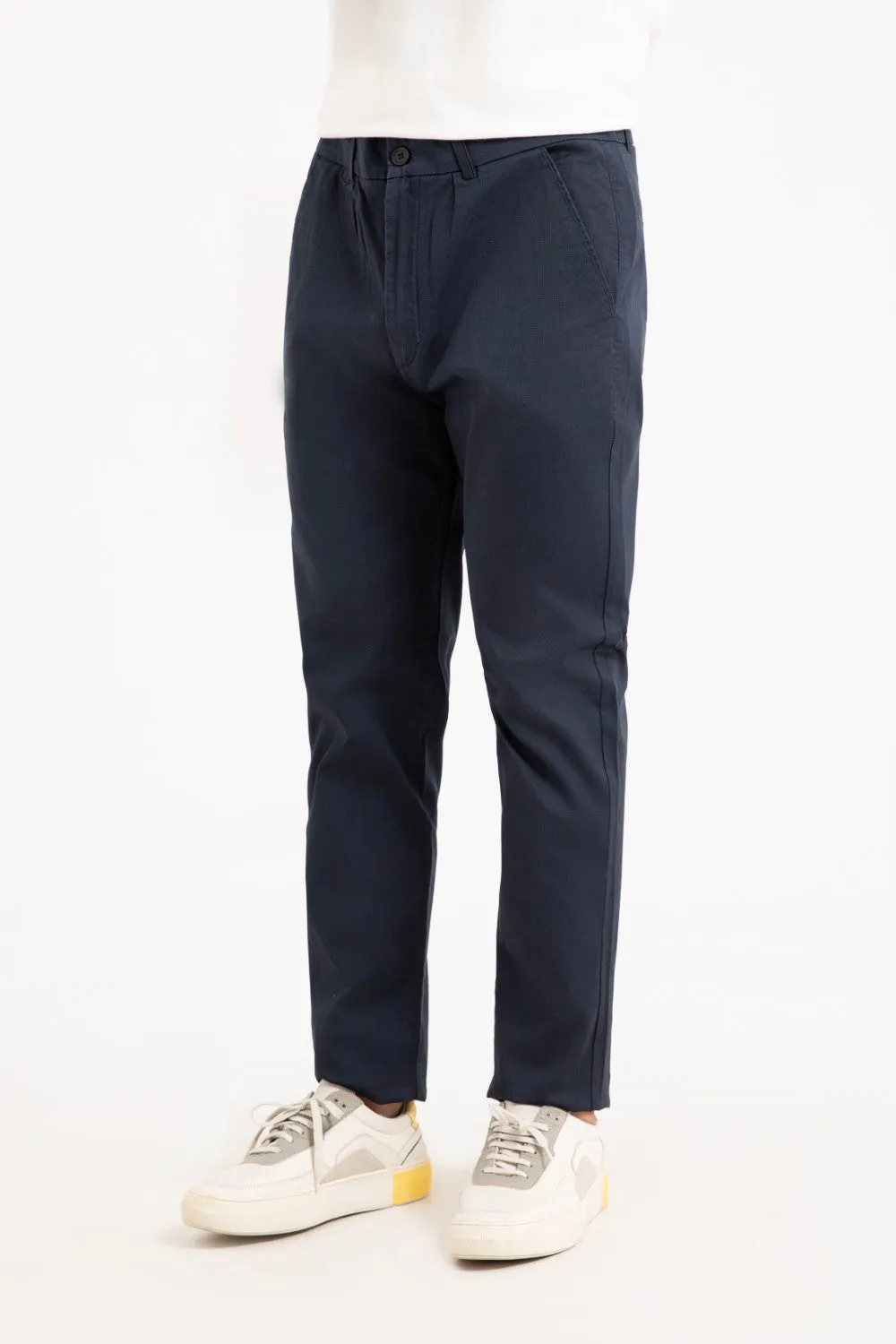 Navy Slim Fit Fashion Pent