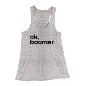 OK, Boomer Funny Women's Flowey Tank Top