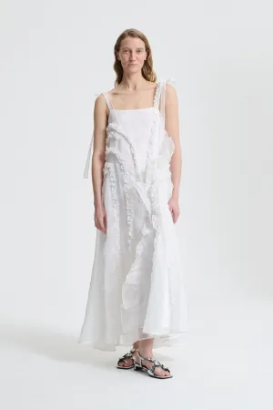 OTIS | DRESS SATIN ORGANZA WHITE