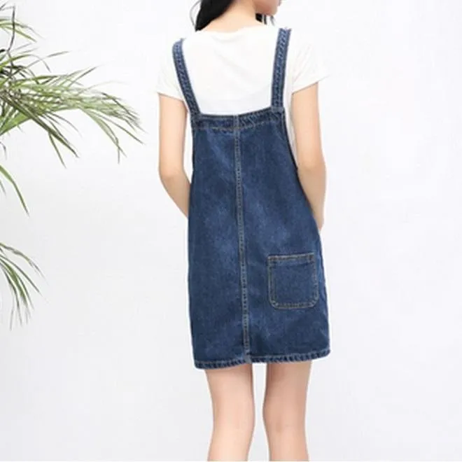 Overall Denim Skirt