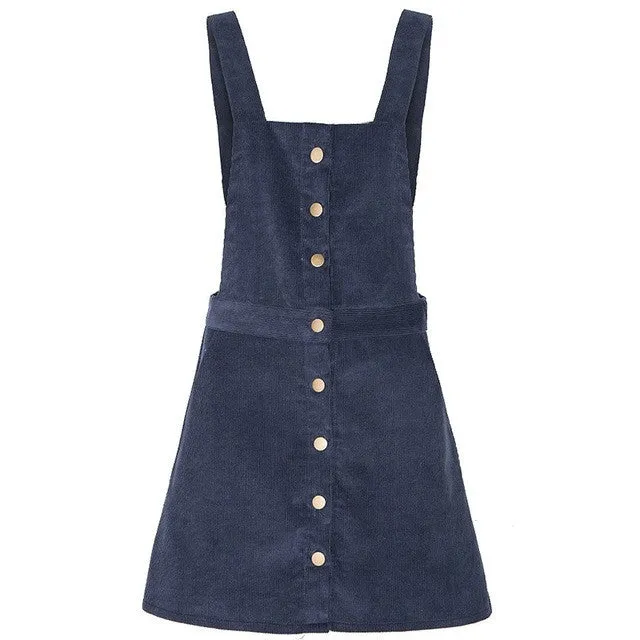 Pat Navy Corduroy Dress