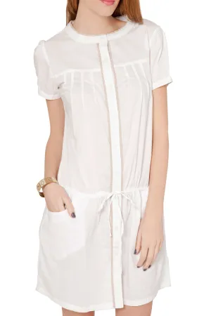 PEQUANA White Cotton Dress