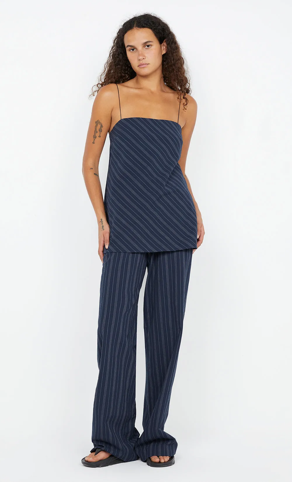 PEYSON PANT - INK/IVORY STRIPE