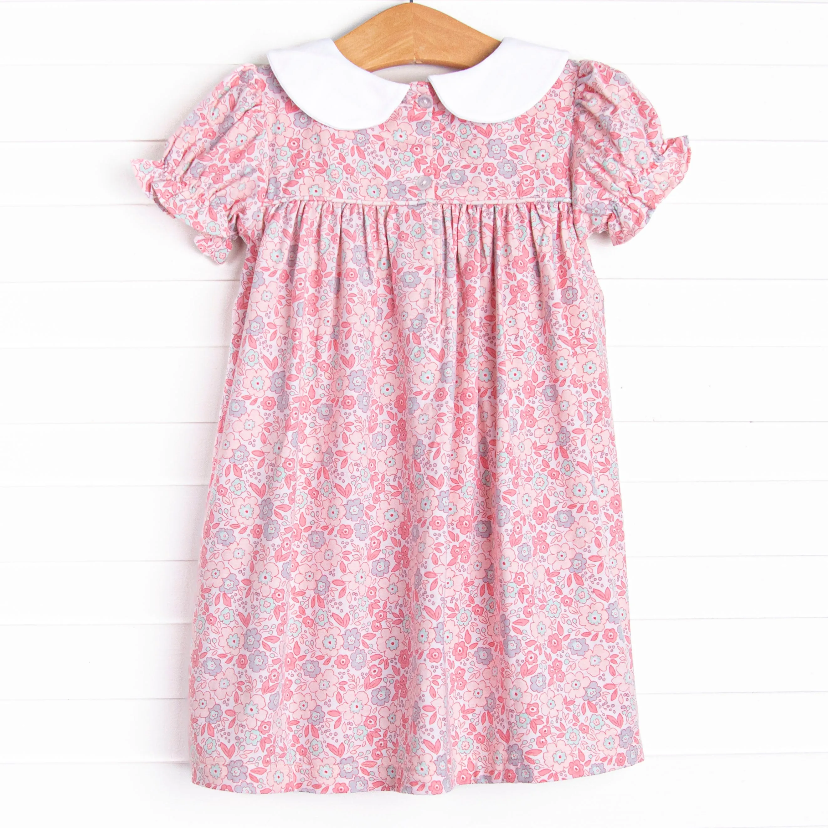 Pink Day Petals Smocked Dress, Pink
