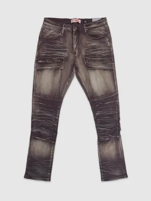 PJ-D497-Premium Slim Fit Sand Washed Pants
