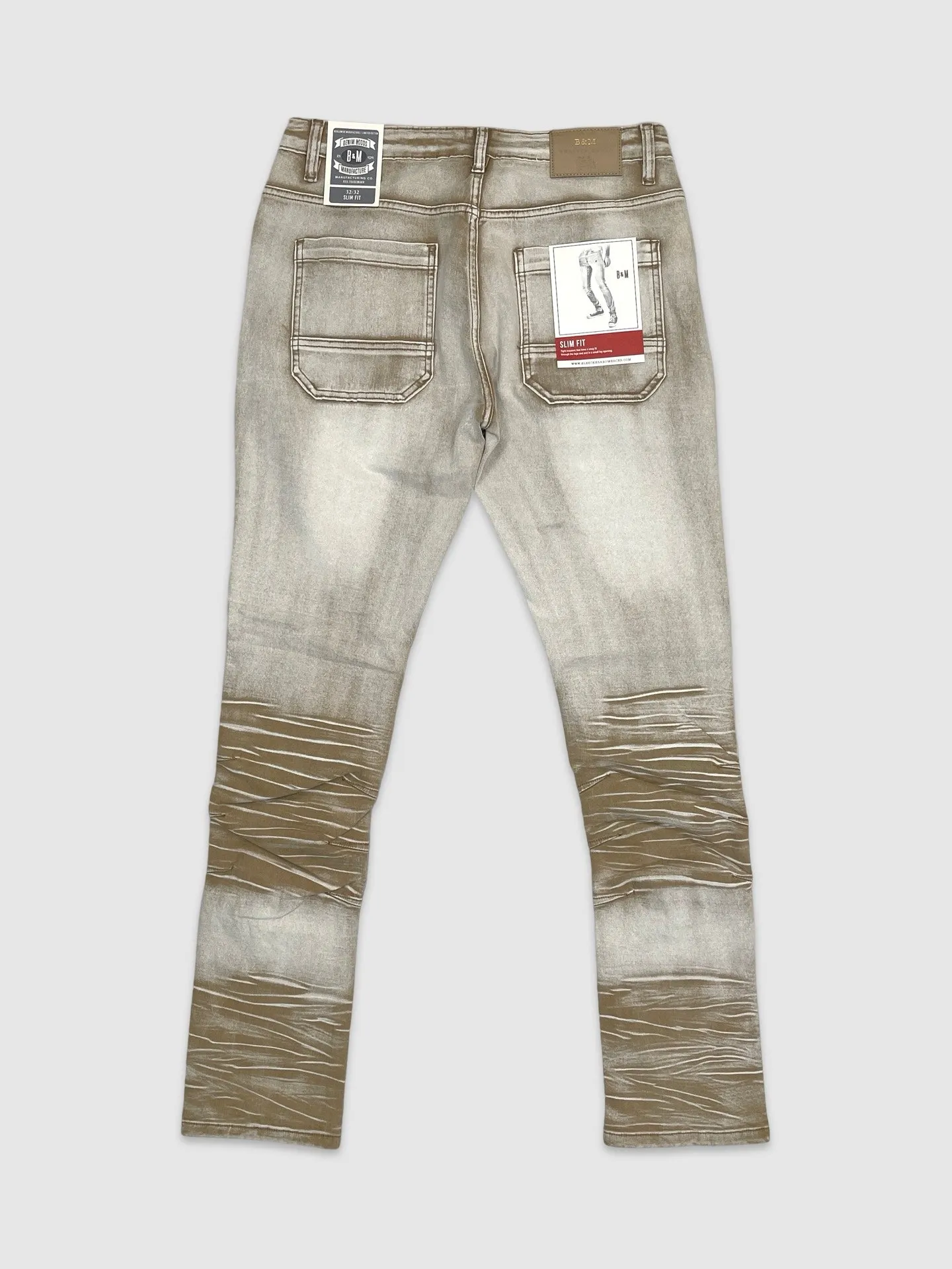 PJ-D497-Premium Slim Fit Sand Washed Pants