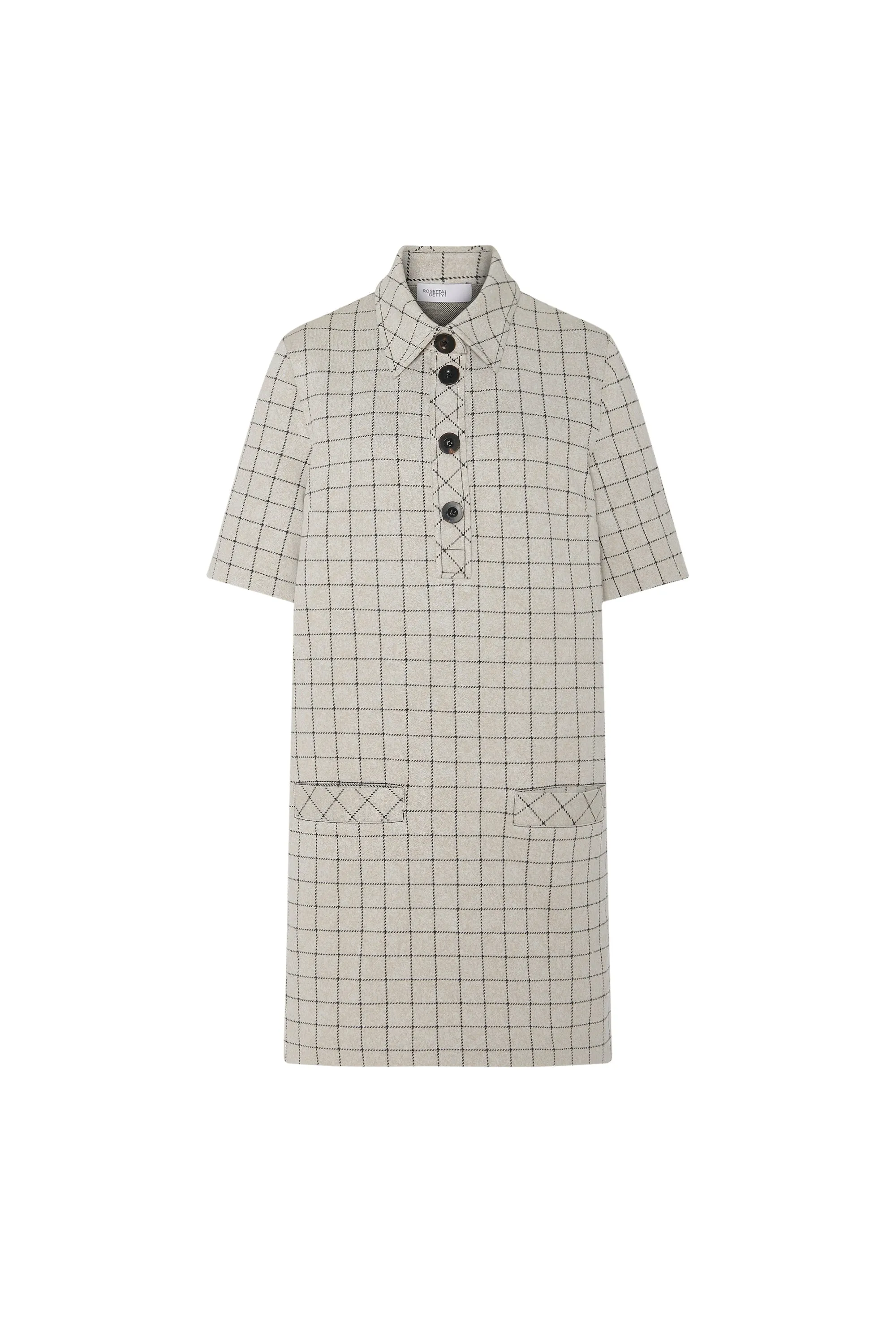 POLO DRESS - WINDOWPANE