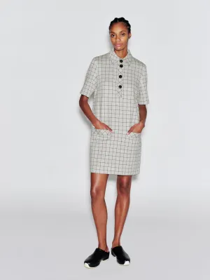 POLO DRESS - WINDOWPANE