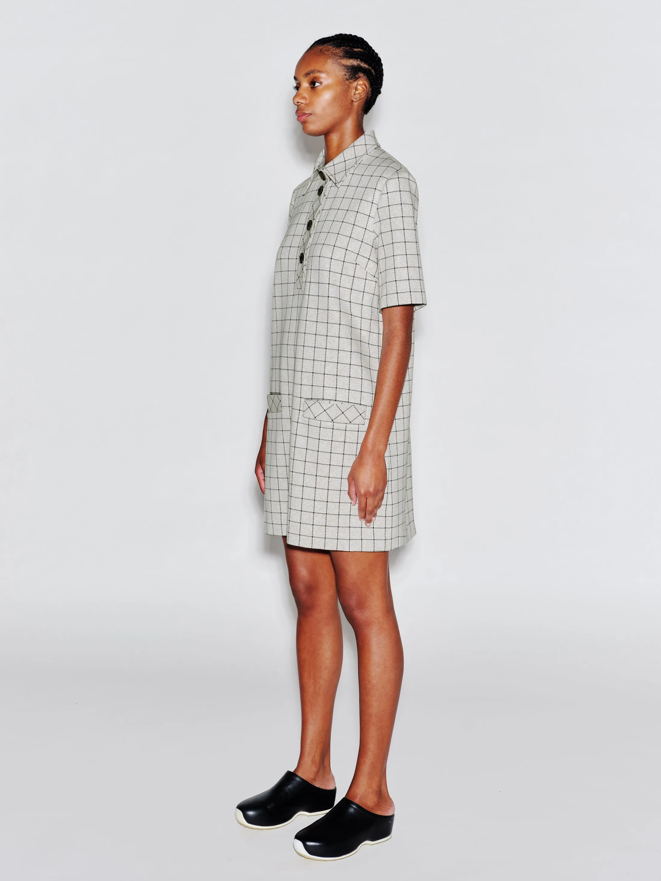 POLO DRESS - WINDOWPANE