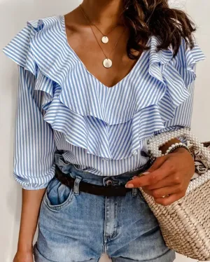 PORTOFINO RUFFLE TOP
